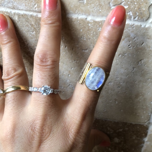 Ys india 925 silver and gold ring - Picture 3 of 9